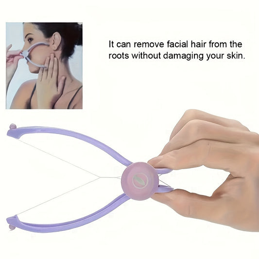 1pc Painless Facial Hair Remover - Suitable for Cheeks, Eyebrows, And Chin with Spring Thread Epilator - Portable Beauty Tool