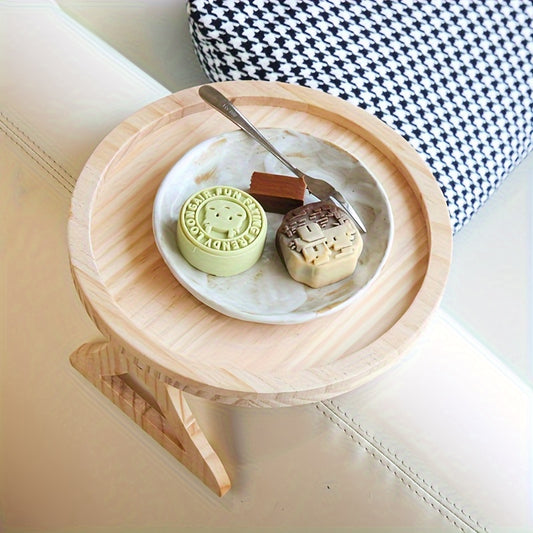 A Stable Sofa Armrest Table: 1 Tray Armrest Table Clamp, Suitable for Tray Sofa Tables, Perfect for Small Spaces, Automatically Secures The Tabletop, a Great Gift for Family And Friends!