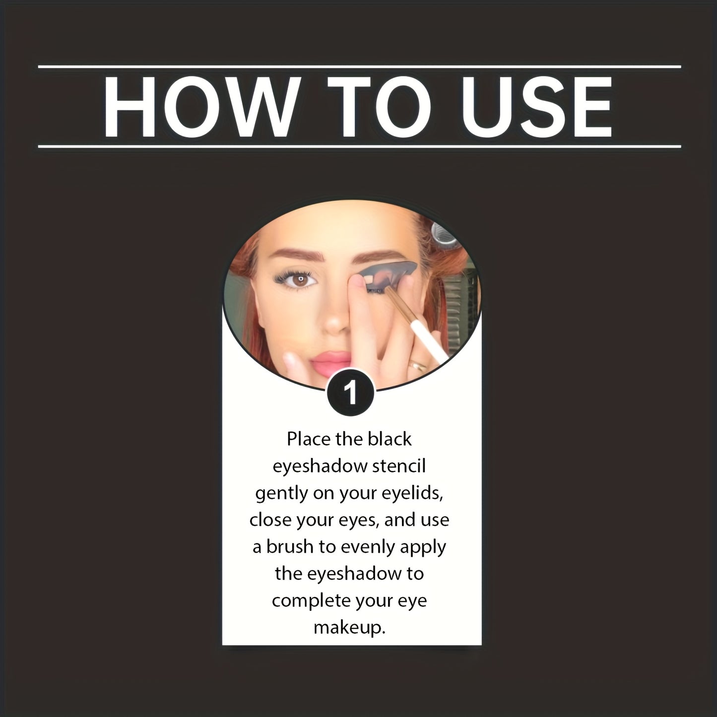 Eye Makeup Assistant - 2 Special Eyeshadow Brushes, Eyeshadow Tools, Quick Makeup Templates, Eyeshadow Molds, Suitable for Female Beginners, Help You Achieve Professional Effects with Minimal Effort, Make Up Anytime and Anywh