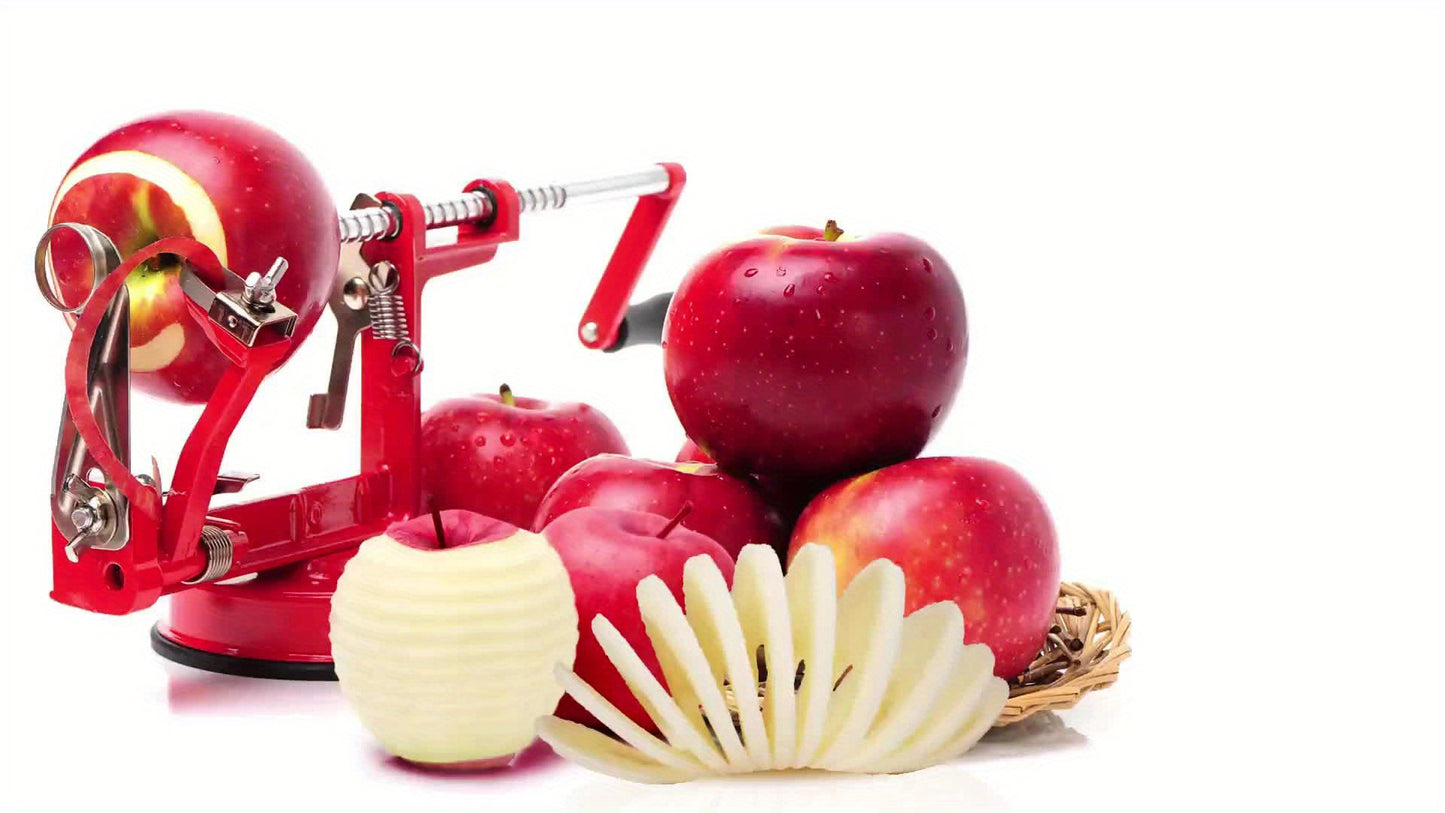 Apple Peeler Corer 3 In 1 Apple Peeler Slicer Corer With Powerful Suction Base And Stainless Steel Blades