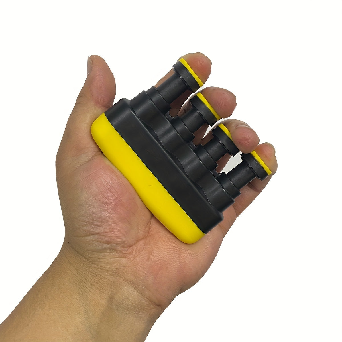 Finger Strengthener & Hand Exerciser - Heavy-Duty PP Construction, Ergonomic Grip Trainer for Musicians, Gymnasts, Climbers, Athletes - No Power Needed, Portable Fitness Equipment with Textured Surface & Secure Cl