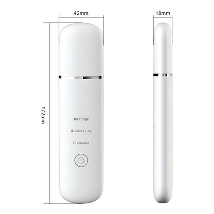 Home Use Facial Pore Cleaner Deep Cleansing Peeling Skin Scrubber Face Spatula, Skin Spatula Cleanser, Skin Spatula for Face, Facial Spatula Cleansing Electric Pore Cleanser Skin Shovel Machine