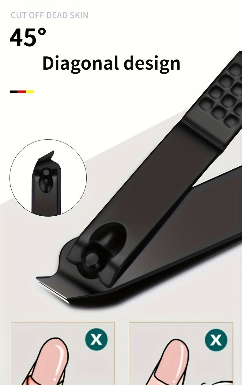 8/15/24 classic black series nail care sets, travel manicure pedicure sets, including nail clippers, cuticle trimmers, tweezers-sharp blades, precise trimming, and essential beauty tools for finger and toenail care-family hyd