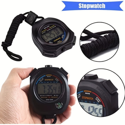 Multi-Function Electronic Digital Sport Stopwatch Timer, Large Display with Date Time and Alarm Function,Suitable for Sports Coaches Fitness Coaches and Referees