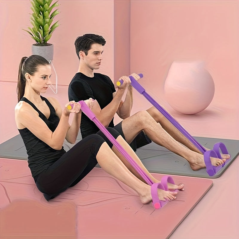 Natural Latex Yoga Pedal Puller - Resistance Band for Home Gym Arm and Waist Slimming Training