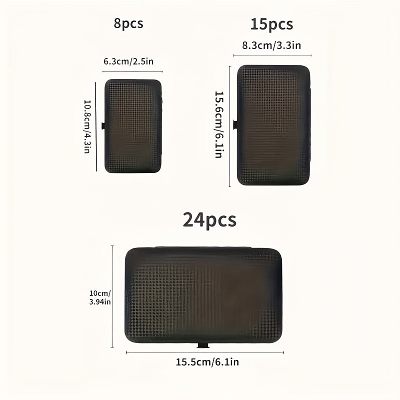 8/15/24 classic black series nail care sets, travel manicure pedicure sets, including nail clippers, cuticle trimmers, tweezers-sharp blades, precise trimming, and essential beauty tools for finger and toenail care-family hyd