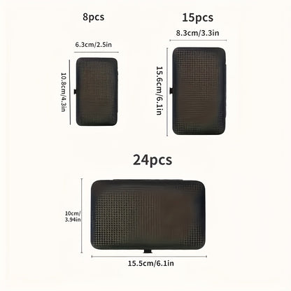 8/15/24 classic black series nail care sets, travel manicure pedicure sets, including nail clippers, cuticle trimmers, tweezers-sharp blades, precise trimming, and essential beauty tools for finger and toenail care-family hyd