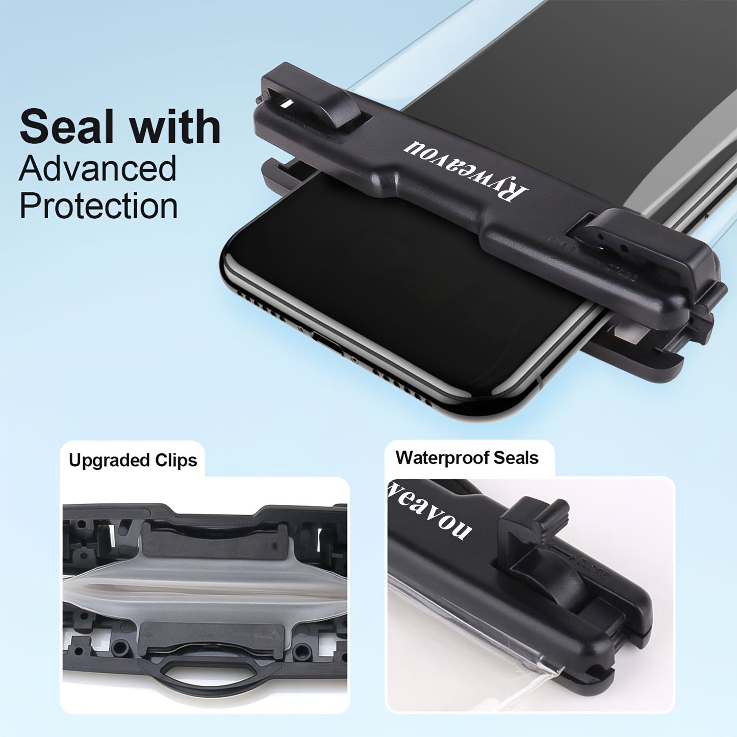 2 Pack 17.78 cm Phone | For iPhone16Pro 15 14 13 12 11 Pro Max XS Plus for galaxy Phone, PVC Dry Bags for Diving, Swimming, Snorkeling and Beach Adventures