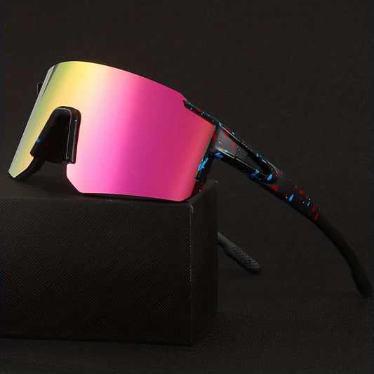 OYALIE Bicycle Fashion Glasses for Men & Women - Full-Rim PC Frame, 1 Lens, Lightweight & Durable, Ideal for Mountain Biking, Road Cycling, Outdoor Sports, Driving, Fishing, Running, Golf, Beach, Baseball - Stylish Streetwear