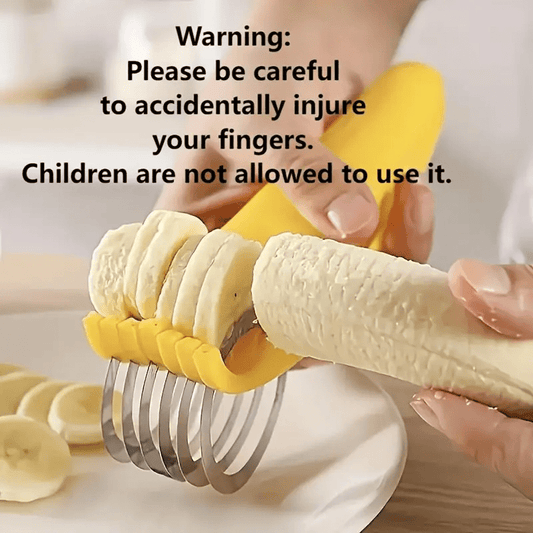 1pc of Food-Grade Stainless Steel Slicer for Bananas And Cucumbers - Ideal for Barbecues And Outdoor Cooking, a Kitchen Tool, Outdoor Cooking Utensils, Essential Equipment for Camping And Outdoor Meals