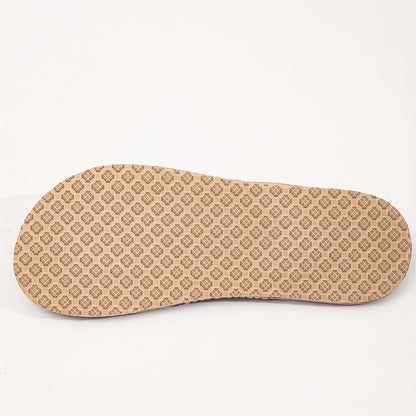 Women's Summer Thong - Upper & Insole Beach Slippers with Cushioned Sole, Slip- Flat Heel for Poolside, Casual & Dressy Outfits - Breathable Comfortable Footwear, Women Shoes