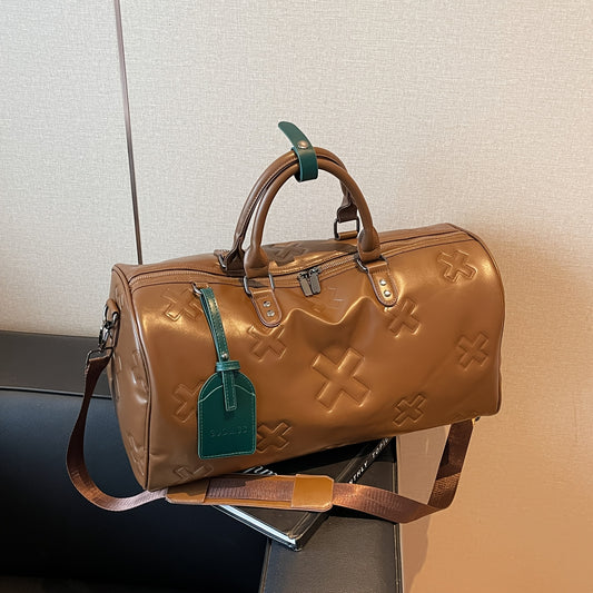 Men' & Women' Convertible Carry- Travel Bag & Gym Duffle - Short/Long Trip Luggage with Multi-Compartment Organization,, Hand/Dry Cleanable - // for Business, Vacation, - -Shoulder Cross