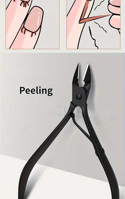 8/15/24 classic black series nail care sets, travel manicure pedicure sets, including nail clippers, cuticle trimmers, tweezers-sharp blades, precise trimming, and essential beauty tools for finger and toenail care-family hyd