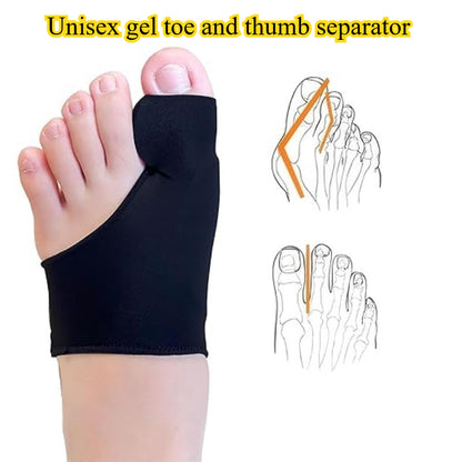 A Pair of Adjustable Elastic Toe Separators, Unisex Gel Toe And Thumb Separators with Gel Pads - Designed for Foot Comfort - Suitable for Nighttime Use, Hiking, Camping - a Perfect Gift for Both Men And Women for Christmas An