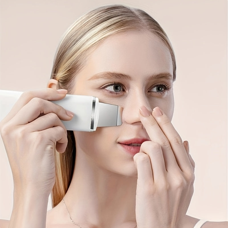 Home Use Facial Pore Cleaner Deep Cleansing Peeling Skin Scrubber Face Spatula, Skin Spatula Cleanser, Skin Spatula for Face, Facial Spatula Cleansing Electric Pore Cleanser Skin Shovel Machine