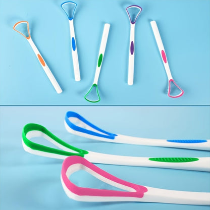 Tongue Scrapers for Adults, Complete with a Convenient Travel Case, Promote Healthy Oral Hygiene And Are Simple to Use, Aiding in The Battle Against Bad Breath.