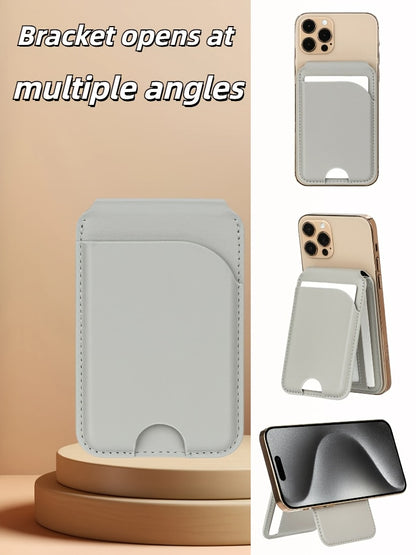 Compatible with Magnetic Card Holders And for iphones, This Is The Strongest Magnetic Wallet for The Entire for iphone 16/15/14/13/12 Series, Featuring an Adjustable Stand. The Card Holder Can Hold 5-6 Cards And Is Suitable f