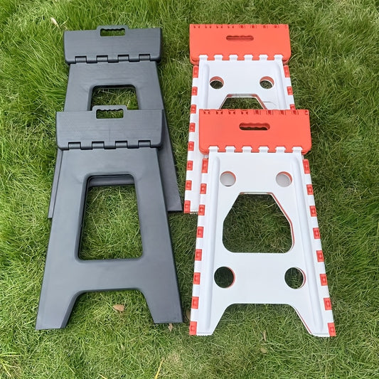 Modern Minimalist Plastic Portable Folding Stool, Home Dining Chair for Adults Stackable Bar Stool Outdoor Camping Fishing Handy Carry Shoe Bench Space-Saving